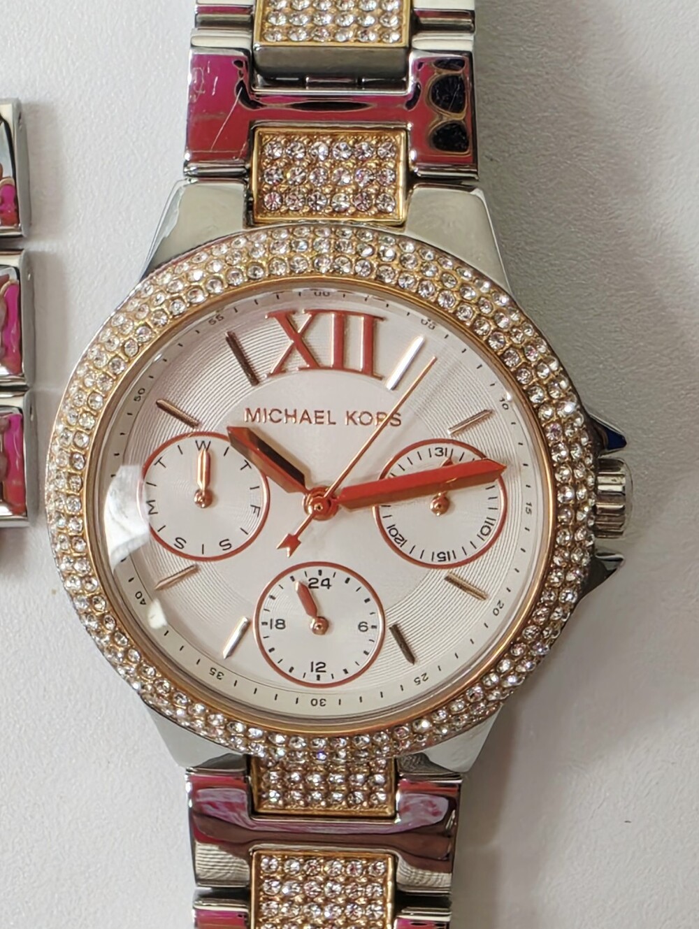 Michael Kors Camille Multifunction Two-Tone Stainless Steel Watch - Picture 7 of 8